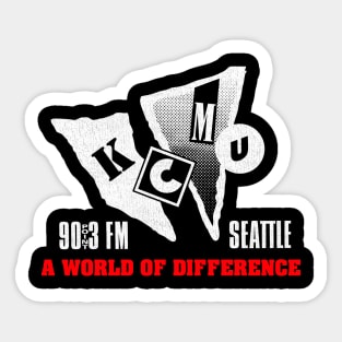 KCMU FM Seattle Sticker